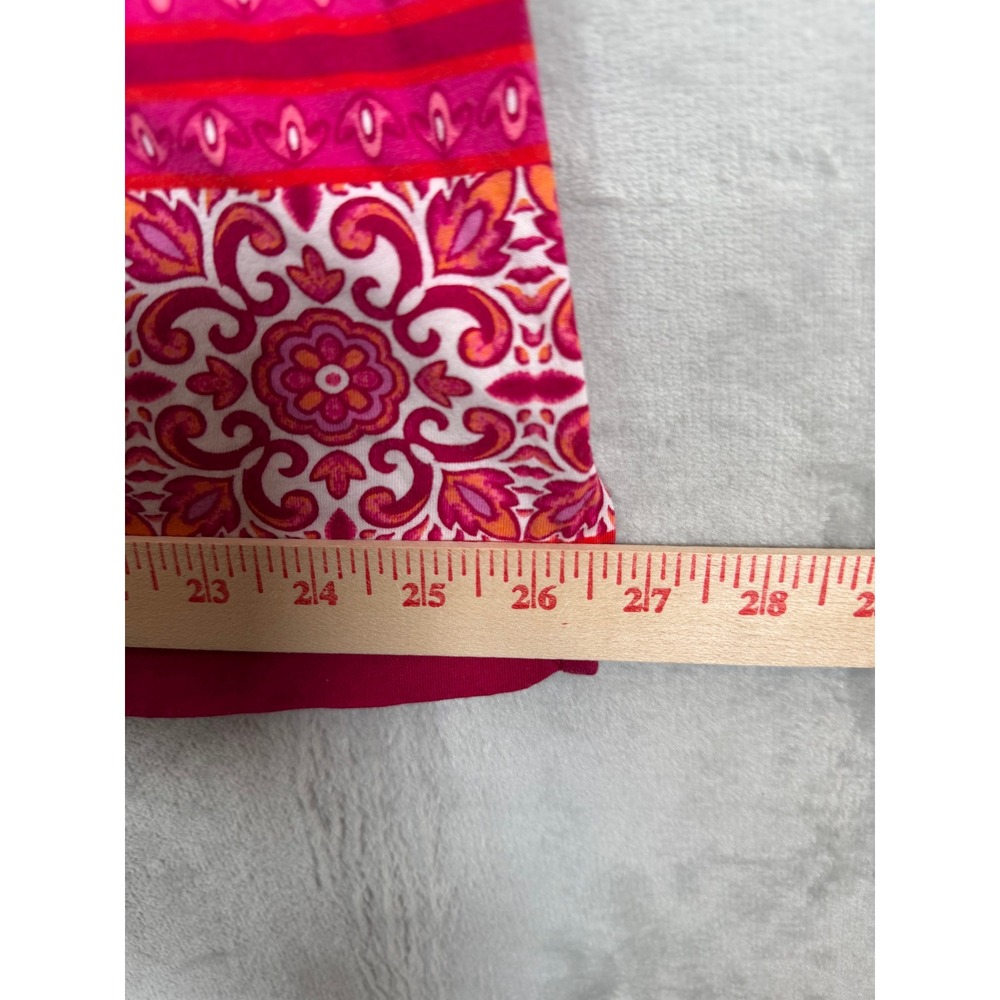 Lands End Two Swim Tunic Tops 1X XL Pink Orange Geometric Floral Pool Beach - Picture 9 of 16